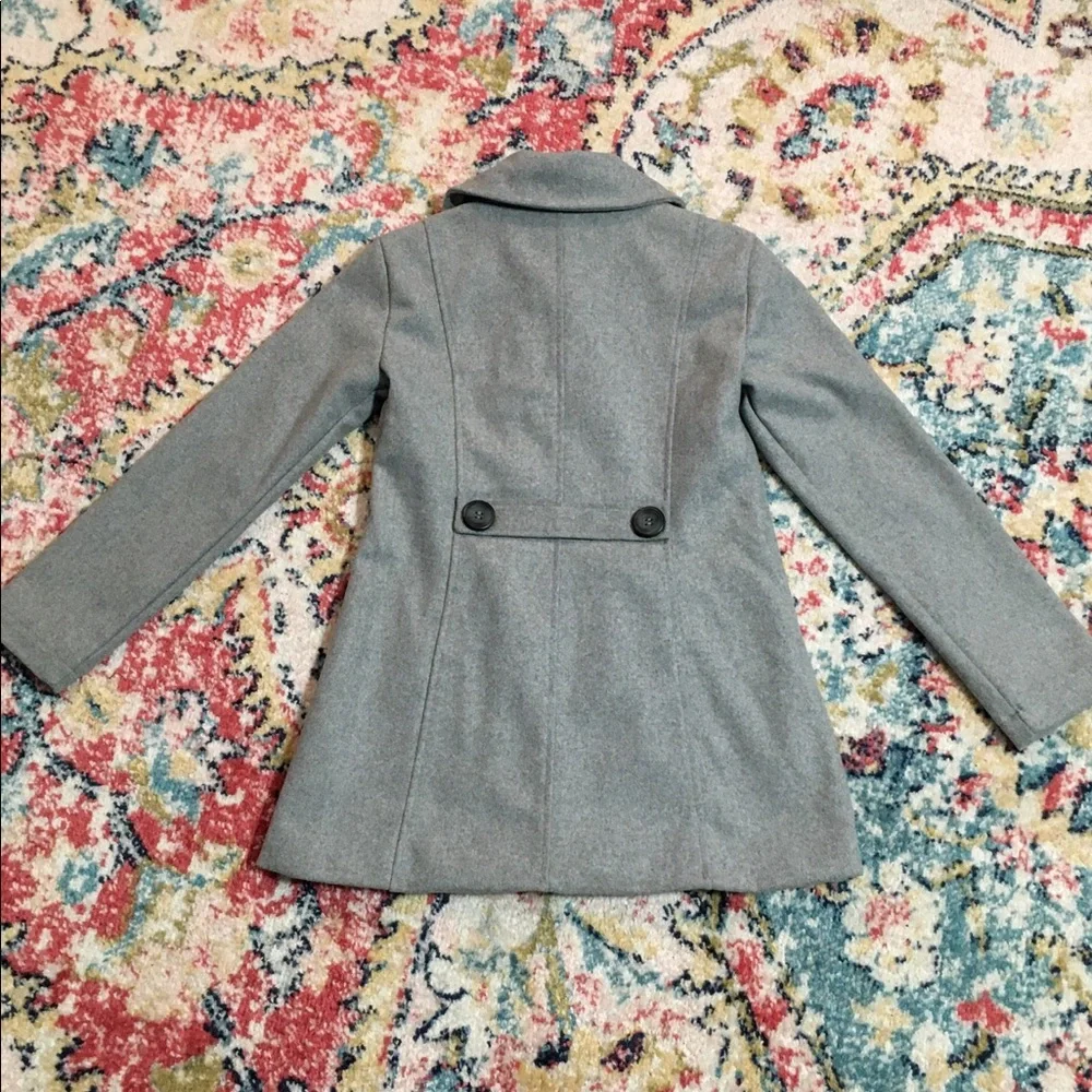 Girls “Me Jane” Grey Pea Coat. Size 14. NWT - Picture 4 of 7